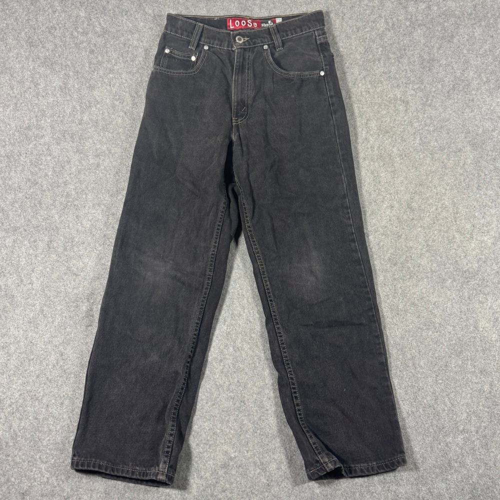 Levi's SilverTab Loose Jeans 27x26 Black Student Fit Vintage 90s USA Made